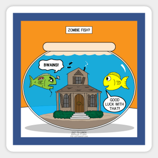 Zombie Fish Sticker